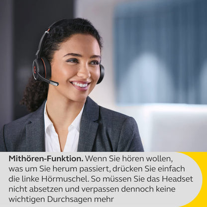 Jabra Evolve 75 SE Headset Schnurlos ANC Stereo - Schwarz