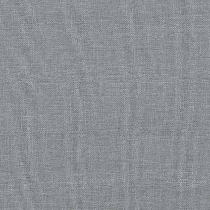 vidaXL Polsterbett Doppelbett Hellgrau Stoff 140x190cm