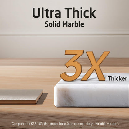 KES BTH217S3-2 Handtuchhalter 3 Stangen Stehend Marmor Gebürstet