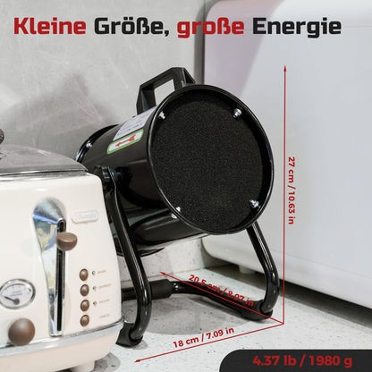 Mtutu Tragbare Abzugshaube – 600m³/h, 10 Aktivkohle Filter
