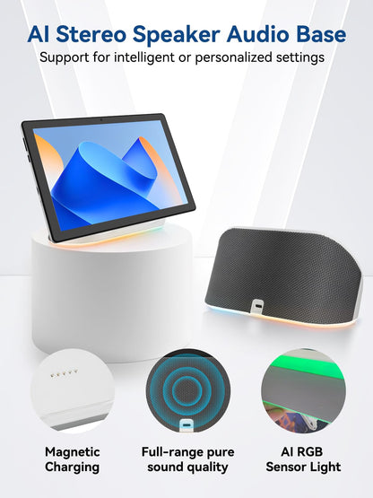 Whitedeer Tablet 10 Zoll Android 14 mit Ladedock - Schwarz