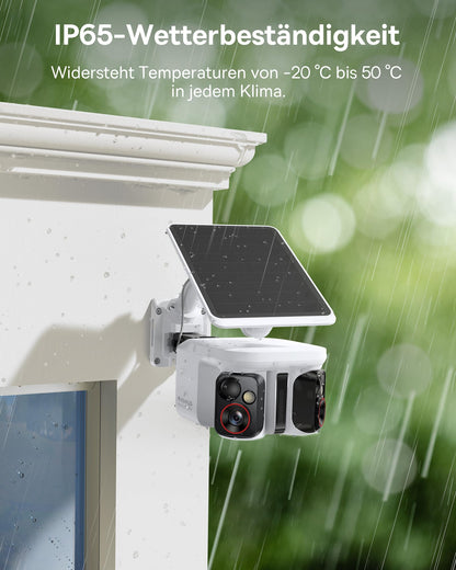 Baseus Security X1 Pro Überwachungskamera aussen, Dual 3K, Solar