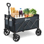 Sekey Bollerwagen faltbar Mini 4029, Handwagen 80 kg, dunkelgrau