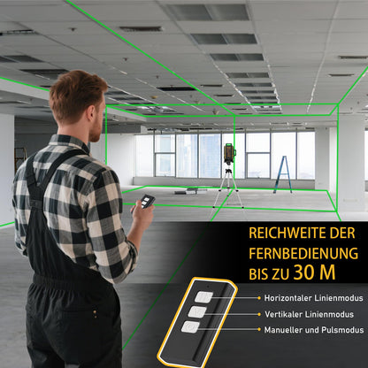 ASOBRIS Kreuzlinienlaser 4x360° selbstnivellierend mit Stativ