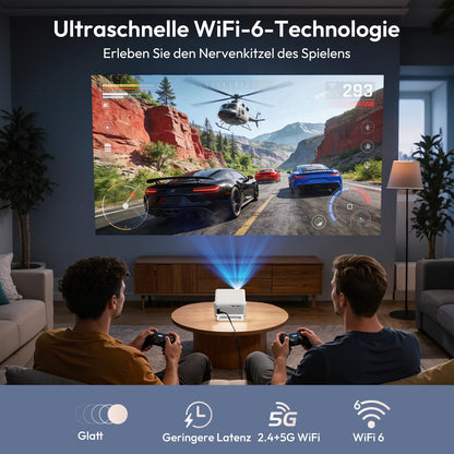 Xgody A1 Smart Beamer 720P Projektor mit WiFi 6 & Bluetooth 5.4