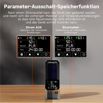 Creality Space PI 3D Drucker Filament Trockner 360° Heizung