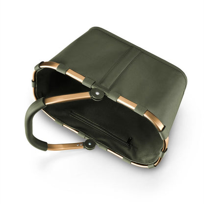 reisenthel carrybag forest gold Einkaufskorb mit Aluminiumrahmen