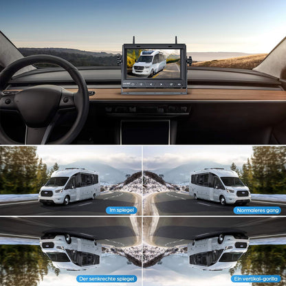 VASTEND Solar Rückfahrkamera kabellos VS-7A mit 7 Zoll Monitor