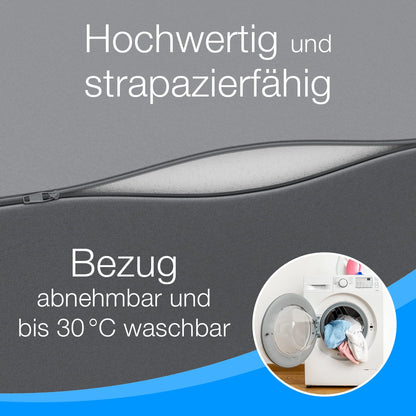 ELONEO Klappmatratze Schaumstoff 90x200x15 cm - Grau