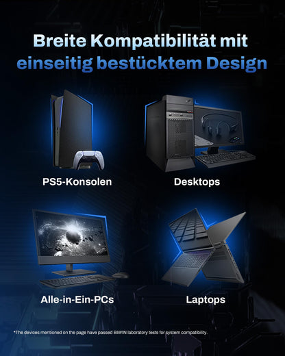 BIWIN NV7200 M.2 SSD - 2TB NVMe 2.0 PCIe Gen4x4