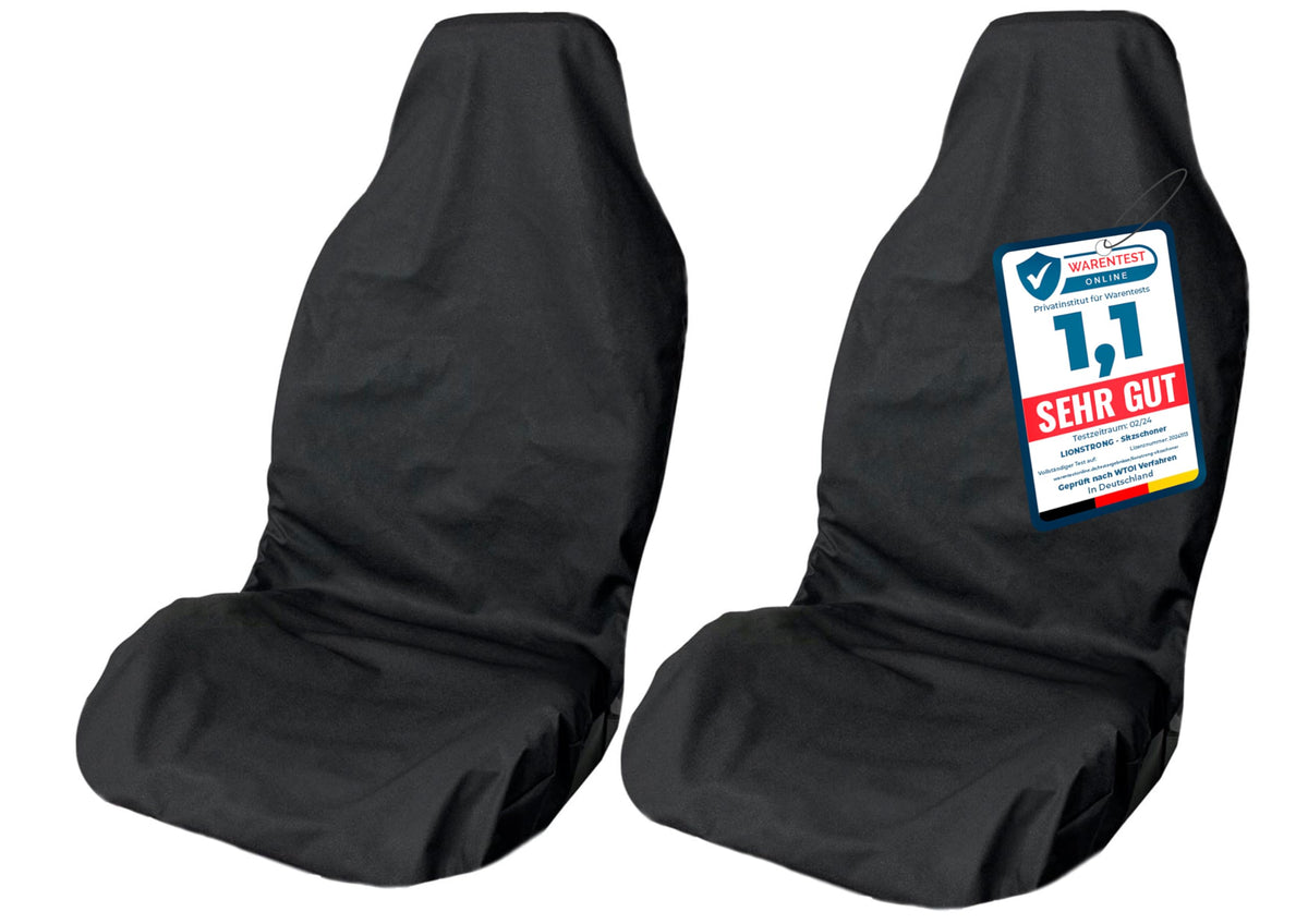 LIONSTRONG Autositzschoner Vordersitz wasserdicht, 2er-Set aus reissfestem Polyester