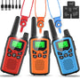 Rabigala Walkie Talkie 3er Set Kinder aufladbar, 5 km Reichweite