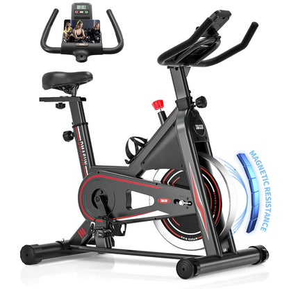 DMASUN Ergometer Hometrainer – Magnetischer Widerstand. Stationäres Fahrrad für Cardio-Training zu Hause.