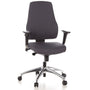hjh OFFICE 608030 PRO-TEC 200 Bürostuhl Stoff grau. Bürostuhl aus grauem Stoff mit hoher Rückenlehne und Rollen, für langes Sitzen am Schreibtisch.