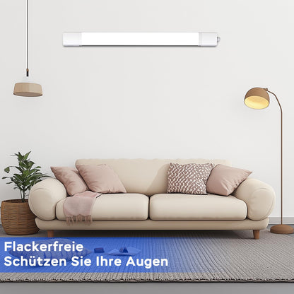 ANTENLICHT LED Feuchtraumleuchte 120 cm 36 W IP65, 2er-Set, Weiss