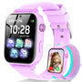 Ucani A28 4G Kinder-Smartwatch mit GPS, Videoanruf und SOS, Lila, Touchscreen und Armband