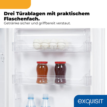 Exquisit Vollraumkühlschrank KS516-V-040E weiss, 127 l, LED
