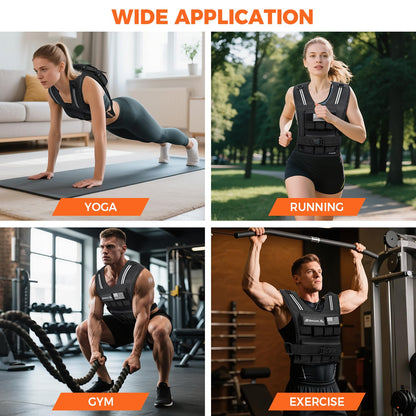BAGAIL Gewichtsweste – Verstellbare Fitness-Weste für Krafttraining