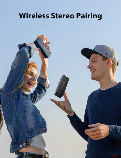 Anker soundcore 2 Bluetooth Lautsprecher, 24h Akku, IPX7
