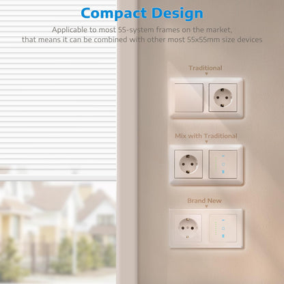 CURRYSMARTER Smart WLAN Rollladenschalter 6. Gen - 4er-Set