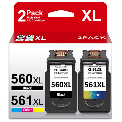 ATOPINK 560 561 XL Druckerpatronen Multipack für Canon Pixma, schwarz und dreifarbig