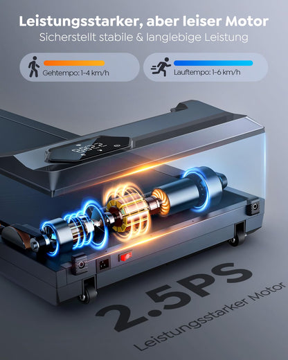 Kompaktes Walking Pad mit Steigung – Für Zuhause & Büro