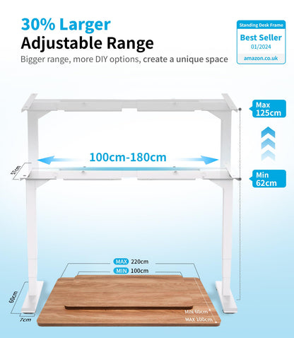 MAIDeSITe T2 Pro Plus Elektr. Sitz-Steh Schreibtisch 3-stufig