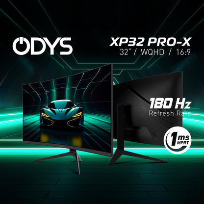 ODYS XP32 PRO-X Curved Gaming Monitor 32 Zoll WQHD 180 Hz