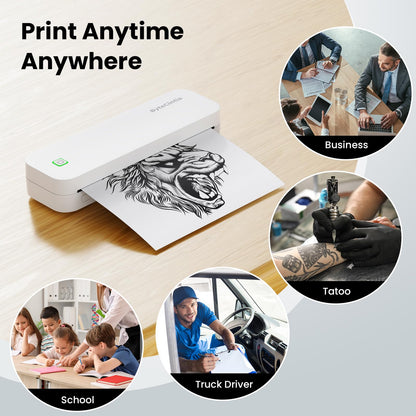 ByteCintia D80 Mobiler A4 Thermodrucker – Bluetooth Weiss