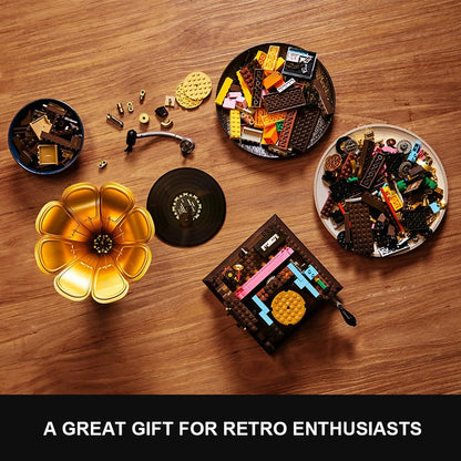 PANTASY Retro-Grammophon Bausatz – Baustein Modell-Set