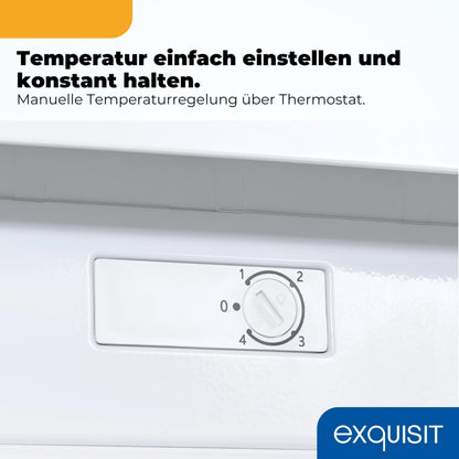 Exquisit Gefrierschrank GS581-051C, 85 l, 4-Sterne, weiss