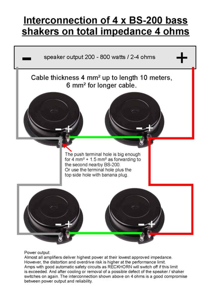 Reckhorn Bassshaker Körperschallwandler - Heimkino Gaming