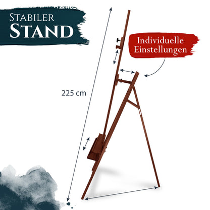 Artina Staffelei Barcelona, Buchenholz, für Keilrahmen bis 120 cm
