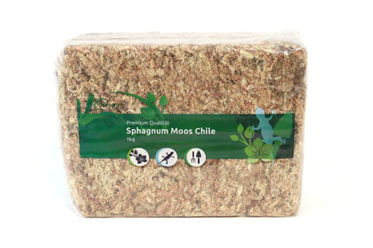 Sphagnum Moos aus Chile 1 kg – Torfmoos Substrat für Orchideen, langfaserig und komprimiert