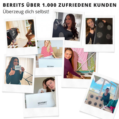 HEYDRY® Wäschetrockner Alternative für Wäscheständer – Schwarz