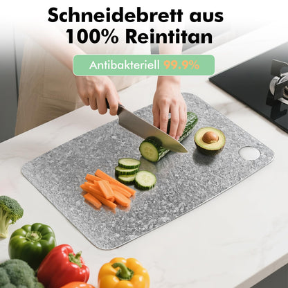 Titan Schneidebrett 100% Titanium Antibakteriell – 28x40 cm