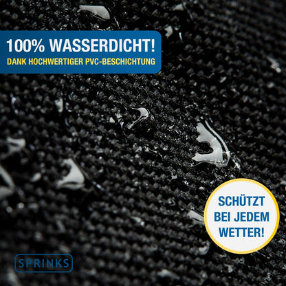 SPRINKS Grillabdeckung wetterfest 600D Oxford, 147x61x122 cm, schwarz