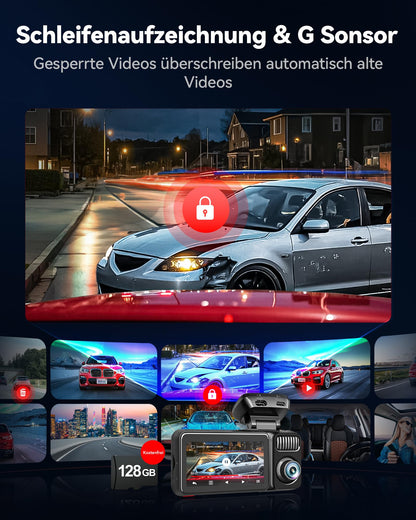 REDTIGER F17 Elite 4K 3 Kanal Dashcam Auto – STARVIS 2