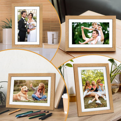 Digitaler Bilderrahmen Holz WLAN 10.1 Zoll – 32GB Eichenholz