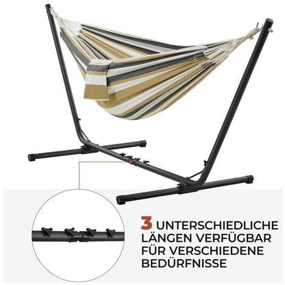 Yaheetech Hängematte mit Gestell für 2-3 Personen, bis 205 kg