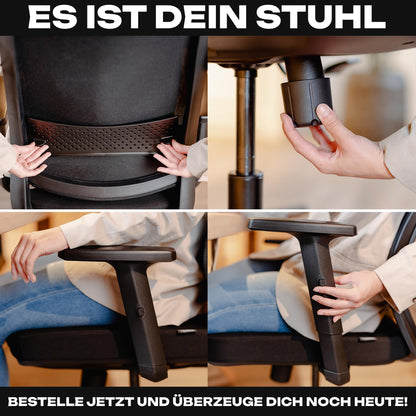 VALKENSTOL M2 Bürostuhl Ergonomisch - Ohne Kopfstütze