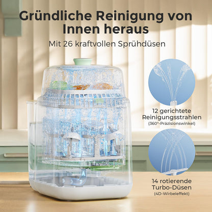 Momcozy KleanPal Pro Schneller Automatischer Babyflaschen-Reiniger