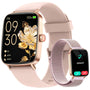Fitpolo Smartwatch Damen Herren mit Telefonfunktion, 1,85 Zoll, IP68 – Fitnessuhr mit HD-Display und Herzfrequenzmessung