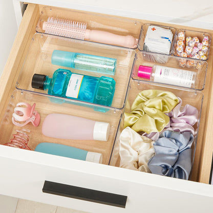 Vtopmart Schubladen Organizer Set, 44-teilig, 4 Grössen, transparent