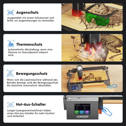 Longer RAY5 Laser Graviermaschine mit 10W Laser - 400x400mm