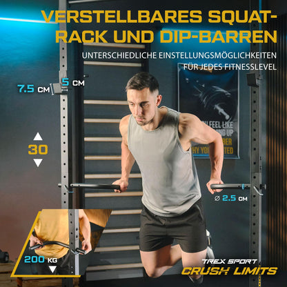 TREX SPORT Power Tower TX-100PR Dip-Station mit Klimmzugstange