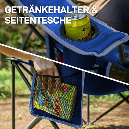 EVER ADVANCED Campingstuhl faltbar, bis 160 kg belastbar, FC-99806