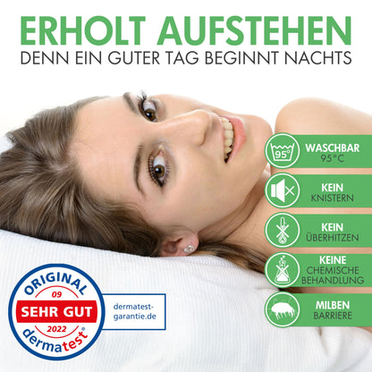 Welldora Premium Milbenbezug Matratze 180x200x28 cm - Allergiker