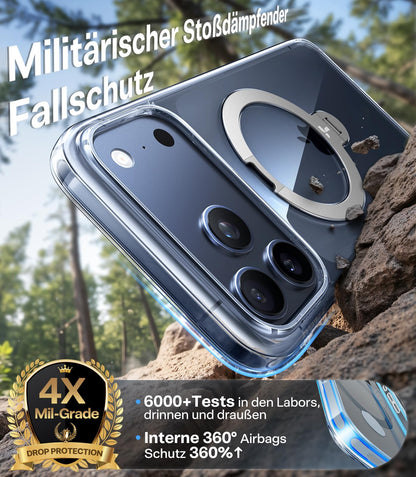 TORRAS Ostand Q3 Spin iPhone 17 Pro Hülle mit 360° MagSafe Ständer