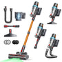 INTETURE BP40 Akku-Staubsauger kabellos, 600 W, 50 kPa, 65 Min, selbststehend mit flexiblem Schlauch